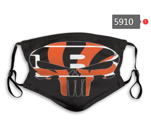 2020 NFL Cincinnati Bengals #1 Dust mask with filter->nfl dust mask->Sports Accessory